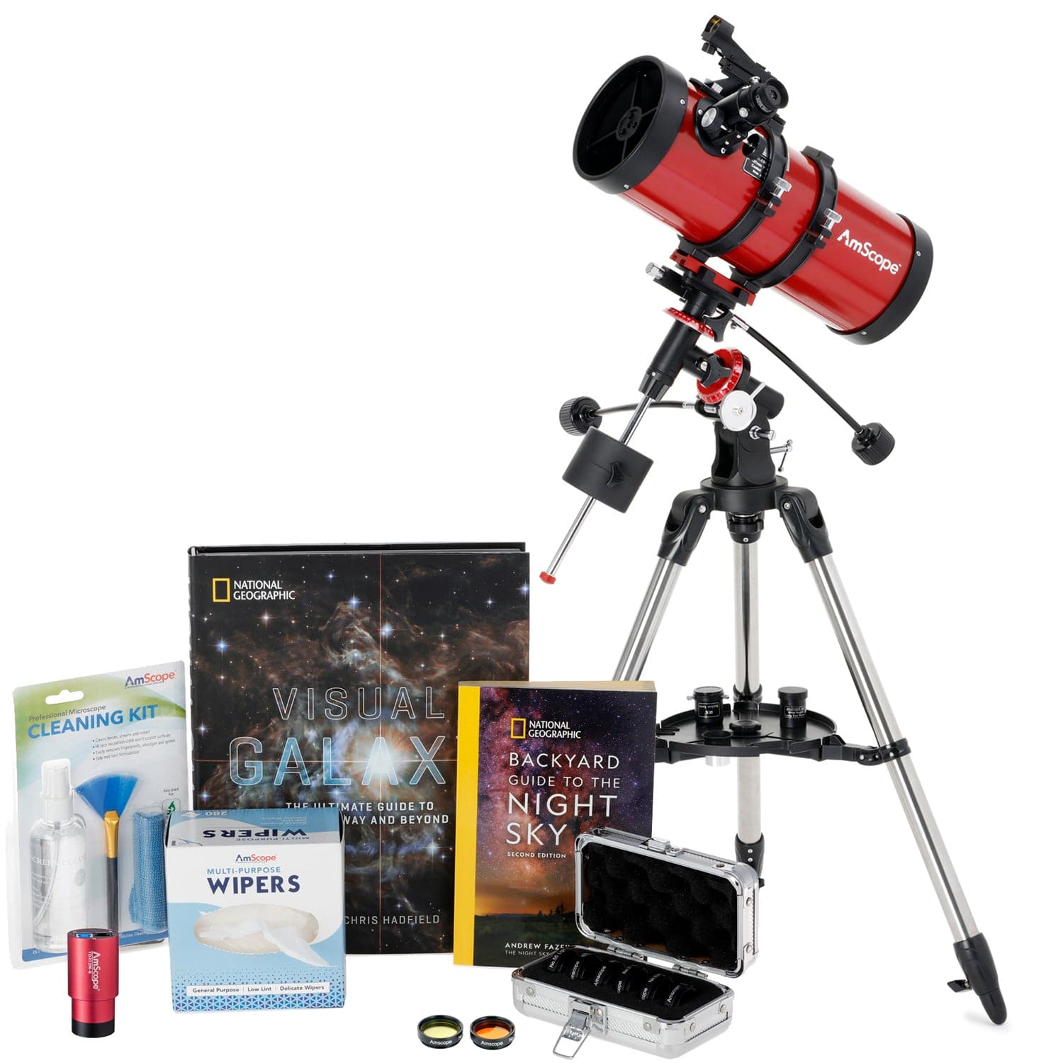 amscope-teleskop-set-127mm-1000mm-reflektor-stellar-bundle image 2
