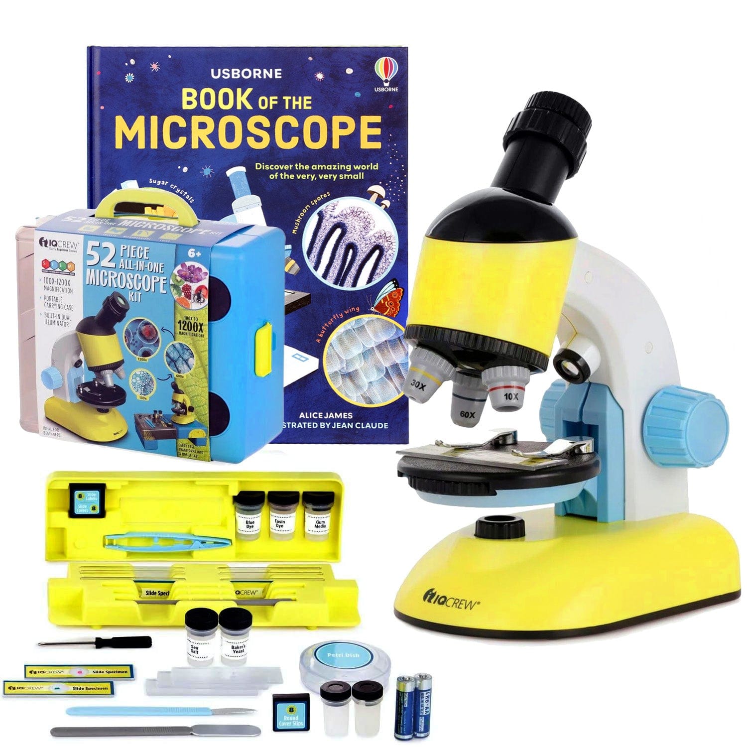 amscope-m44-kt-kindermikroskop-120x-1200x-led-mit-experiment-cards image 2