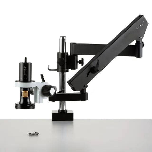 amscope-dm756-digitalmikroskop-0-7x-5-6x-wifi-usb-boomstativ image 1