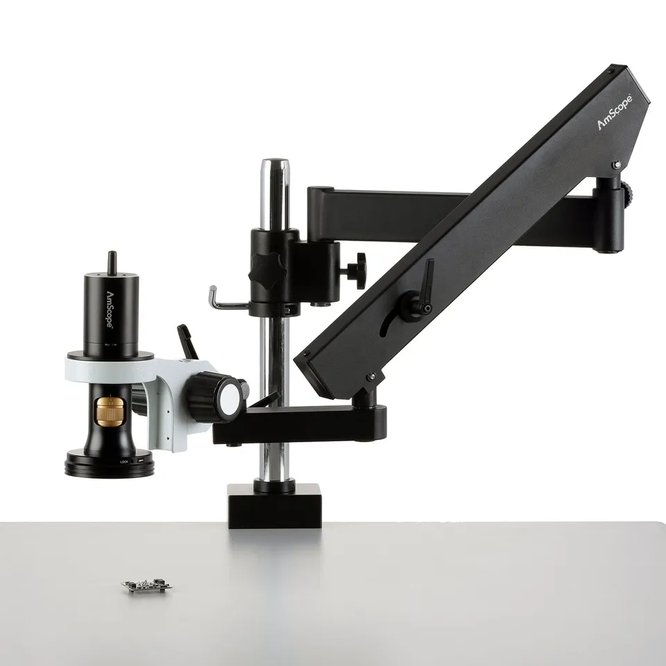 amscope-dm756-digitalmikroskop-0-7x-5-6x-wifi-usb-boomstativ image 1