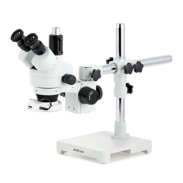 amscope-sm-3tp-stereomikroskop-7x-45x-mit-144-led-einarmstativ image 1