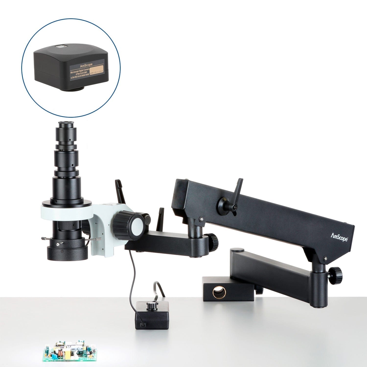 amscope-h800-inspektion-stereomikroskop-0-7x-5x-gelenkarm-led-c-mount image 2