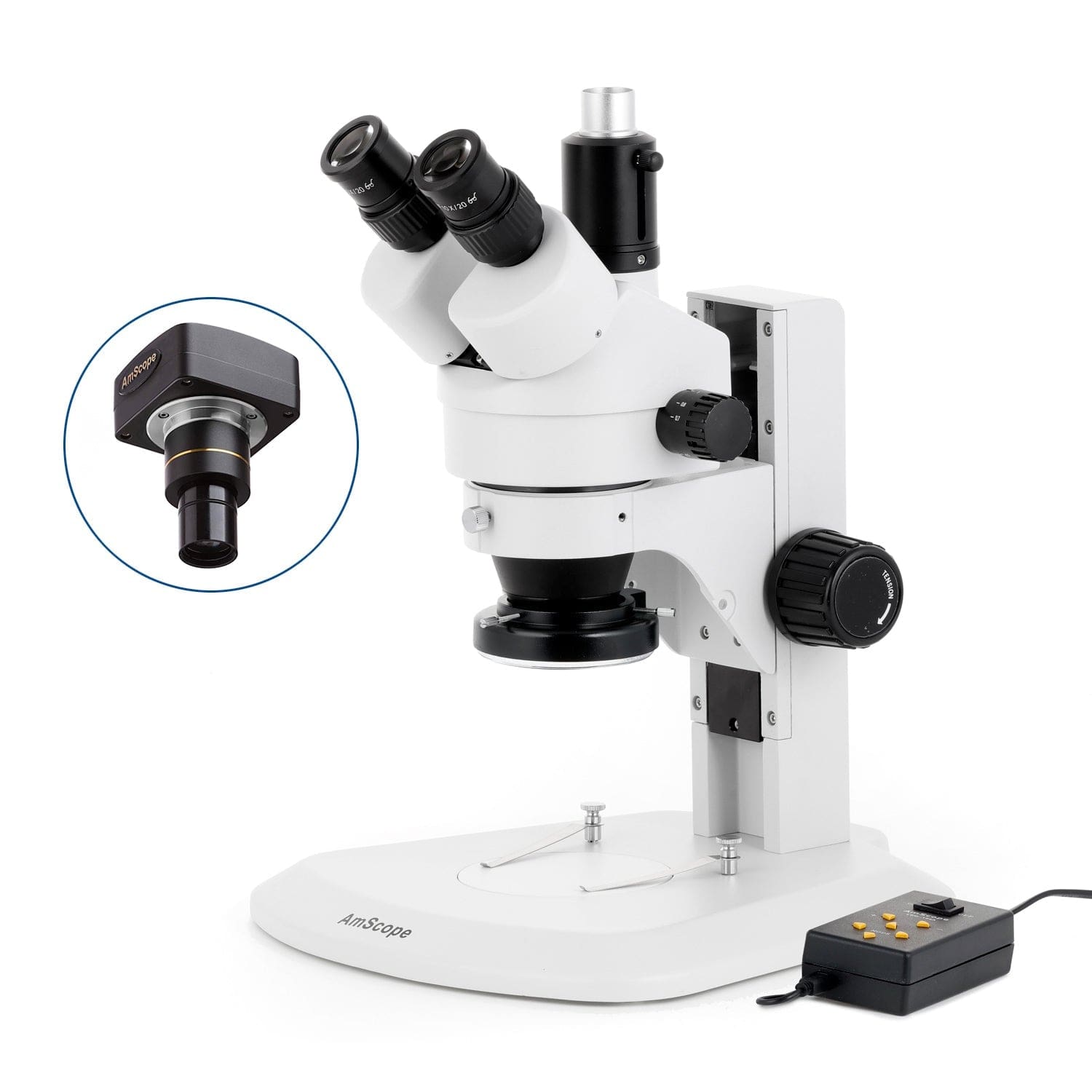 amscope-sm-1-stereomikroskop-7x-45x-144-led-track-stand image 2