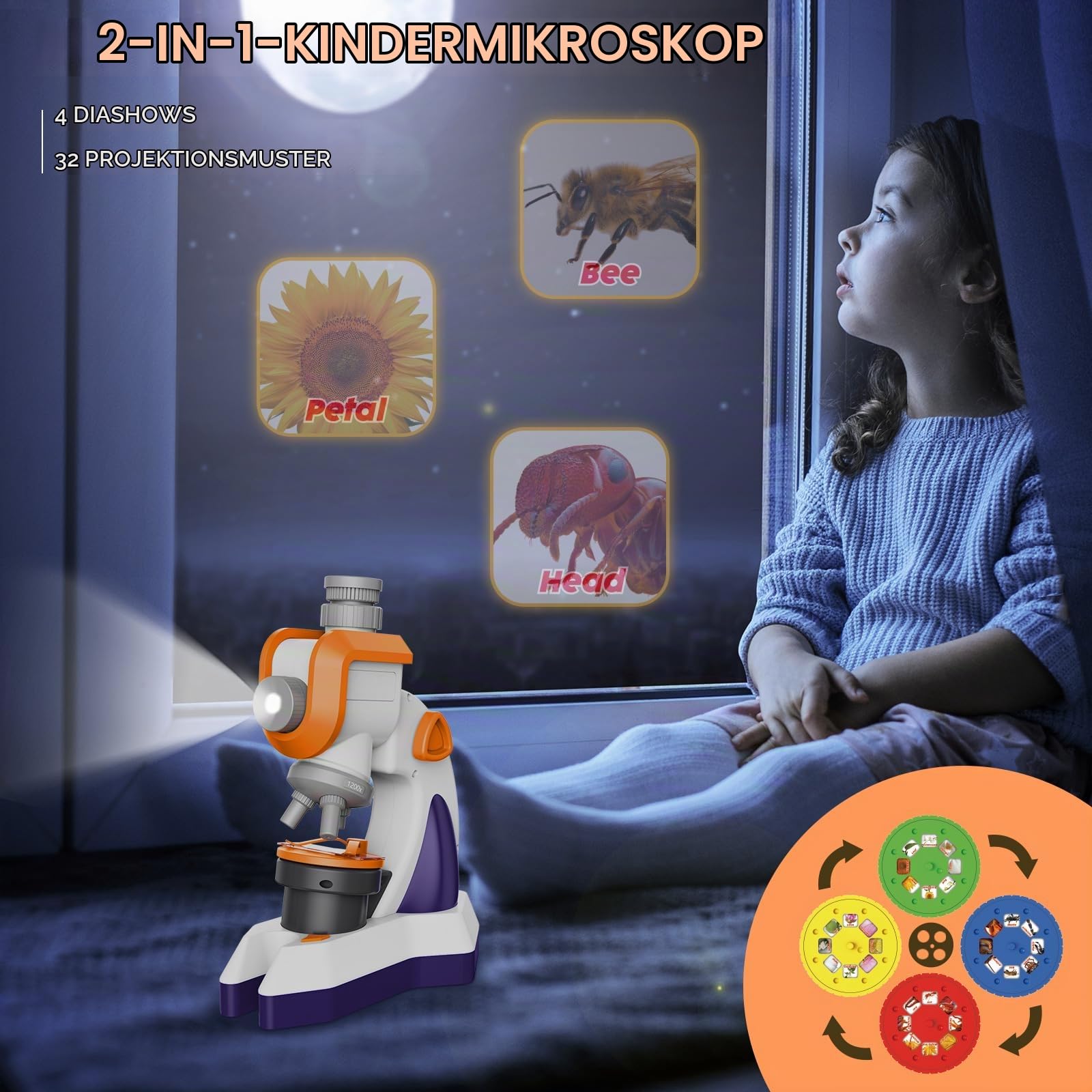 maxlapter-kindermikroskop-100-1200x-mit-projektor-orange-lila image 3