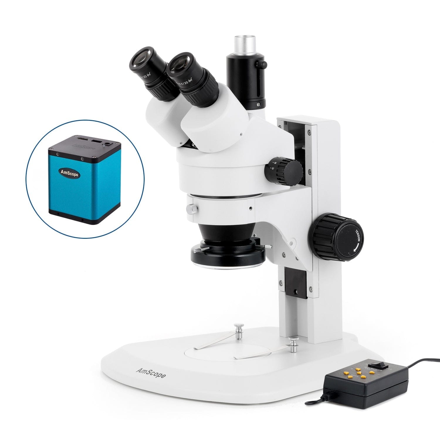 amscope-sm-1-7x-45x-stereo-mikroskop-trinokular-144-led-track-stativ image 3
