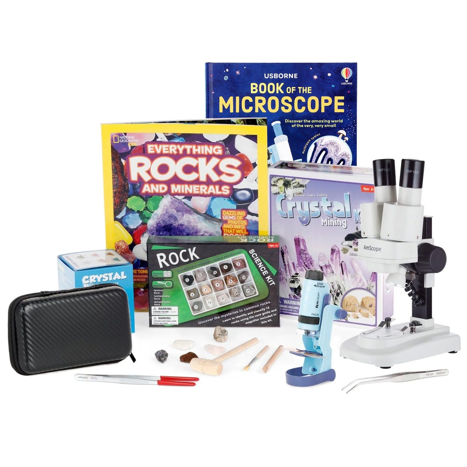 amscope-kvb-gem-612-handmikroskop-set-120x-edelsteine-kinder image 1