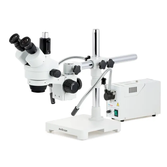 amscope-sm-3t-stereo-mikroskop-7x-45x-mit-einarm-stativ-halogen image 1