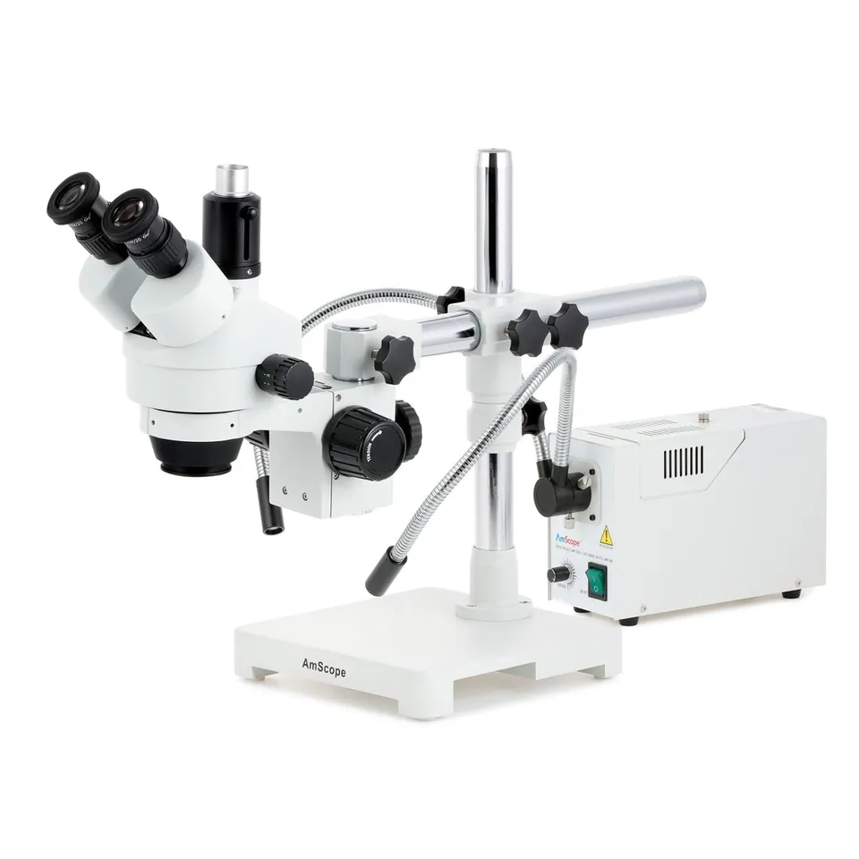 amscope-sm-3t-stereo-mikroskop-7x-45x-mit-einarm-stativ-halogen image 1