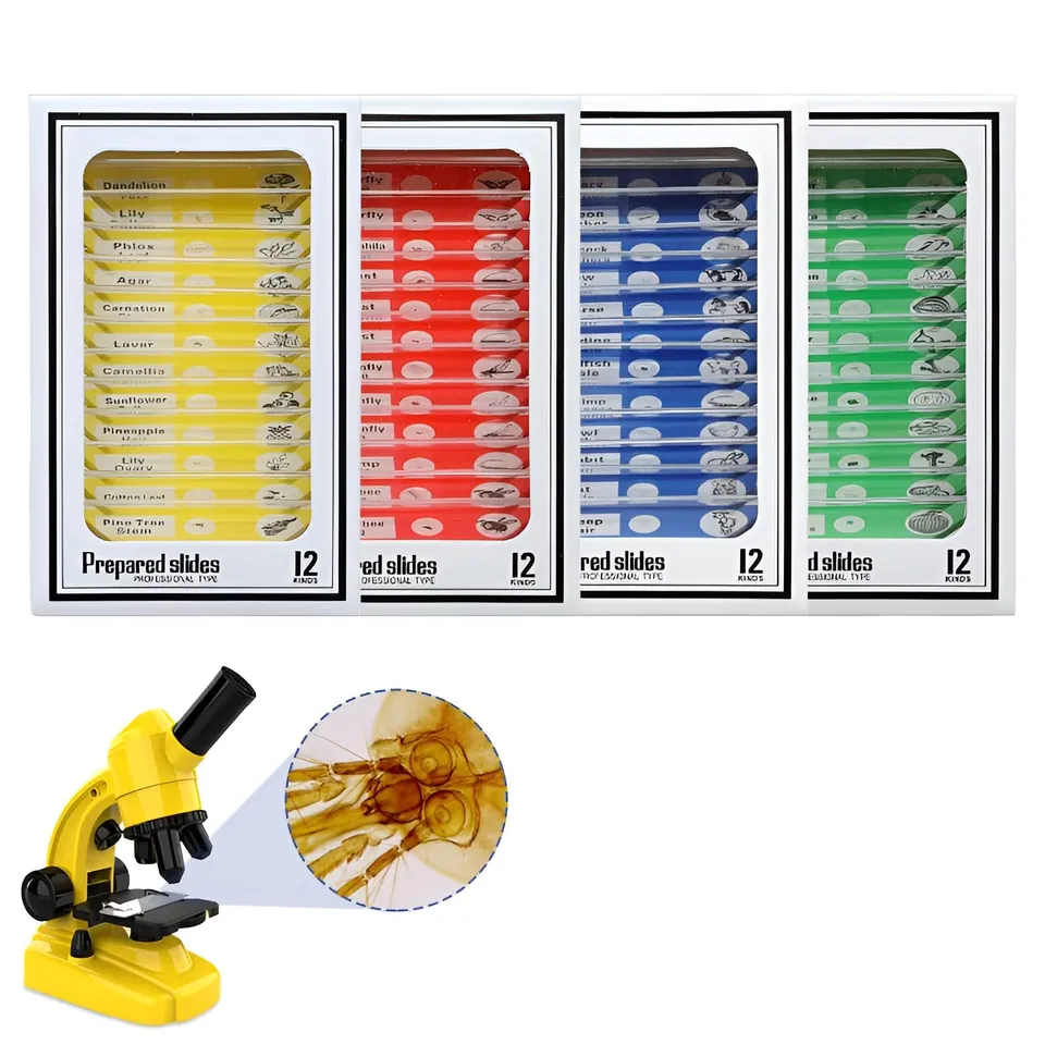 ninyoon-microscope-48-mikroskop-objekttr-ger-kunststoff-kinder image 1