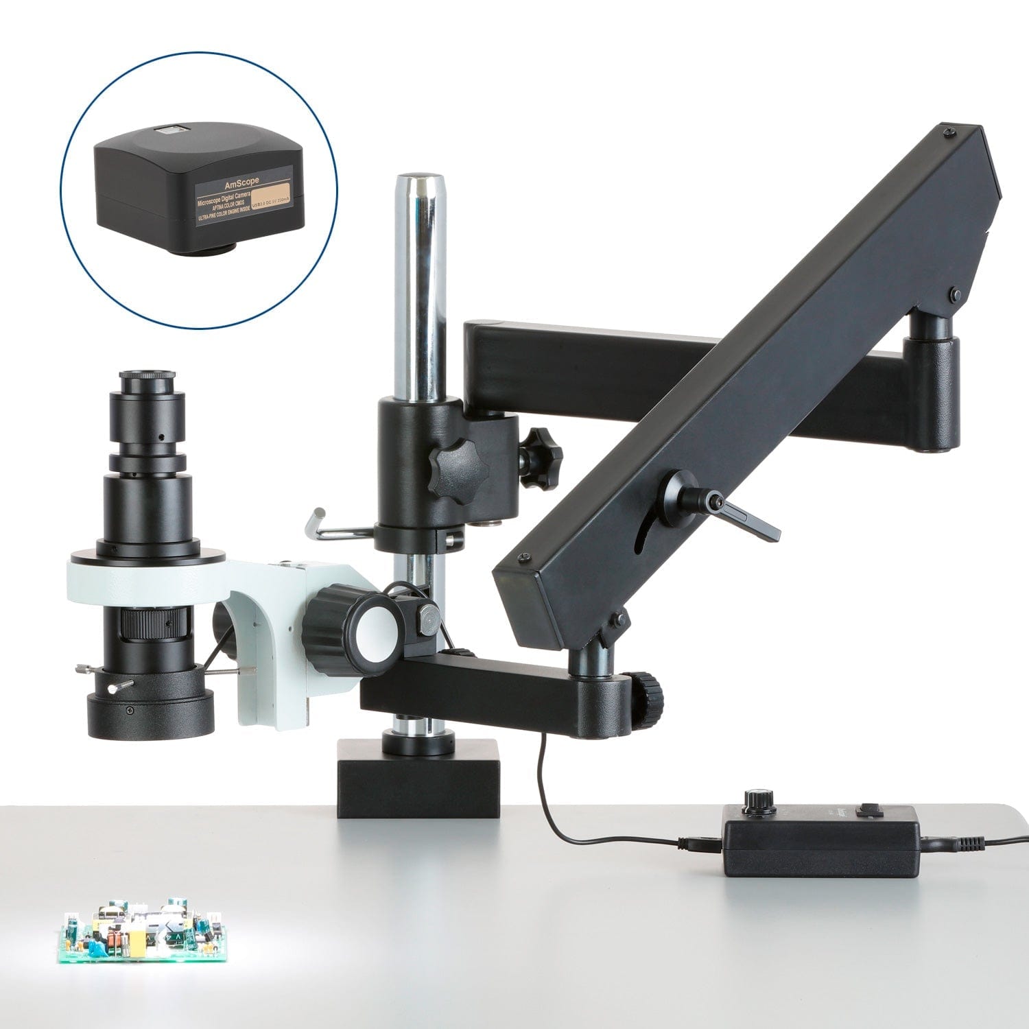 amscope-h800-inspektionsmikroskop-monokular-0-7x-5x-led-ringlicht image 2