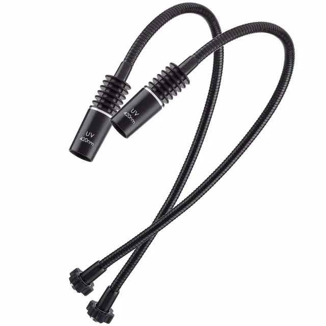 amscope-fb-6w-420x2-dual-gooseneck-aufsatzleuchte-420nm-led image 1