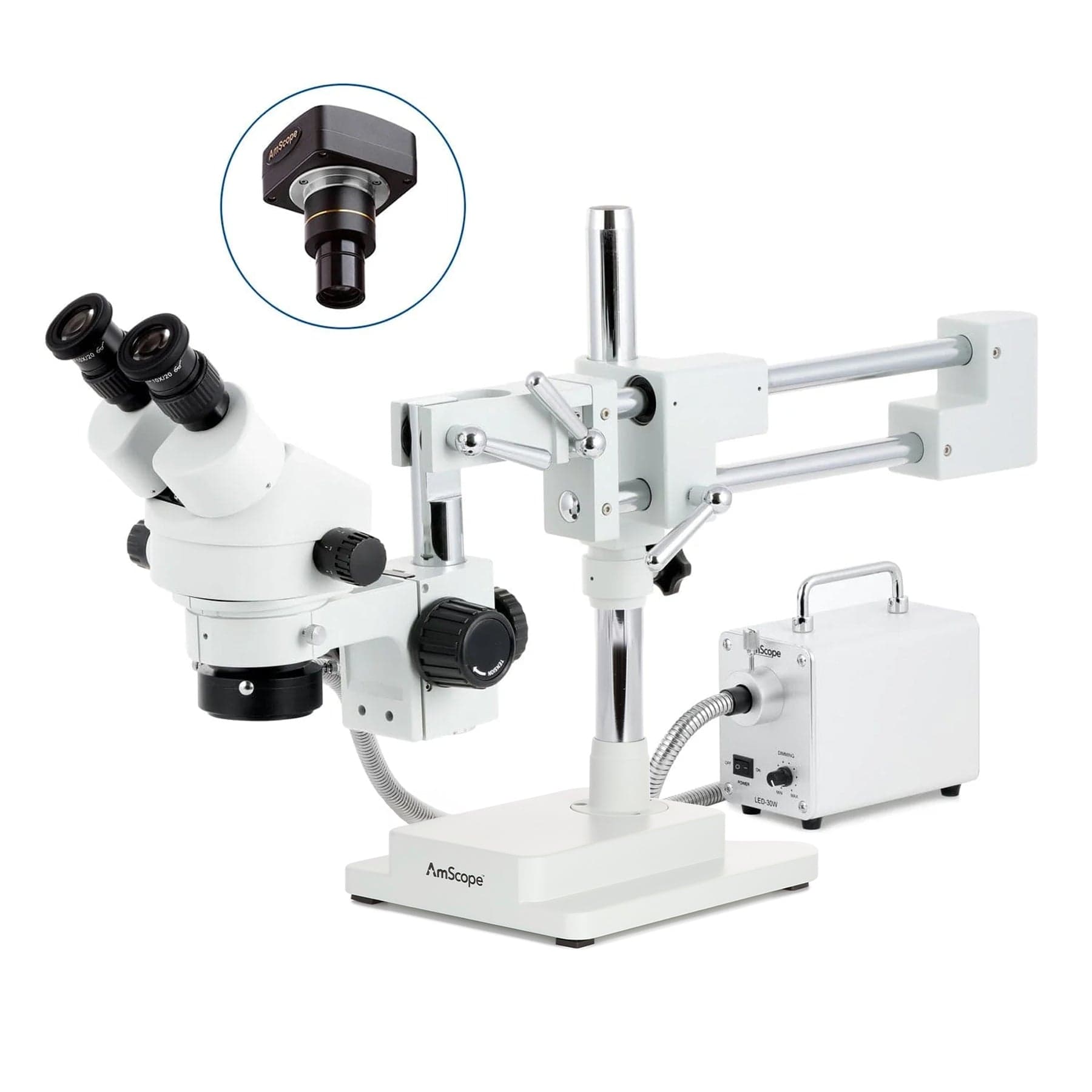 amscope-sm-4-stereomikroskop-binokular-7x-45x-doppelarm-led image 2
