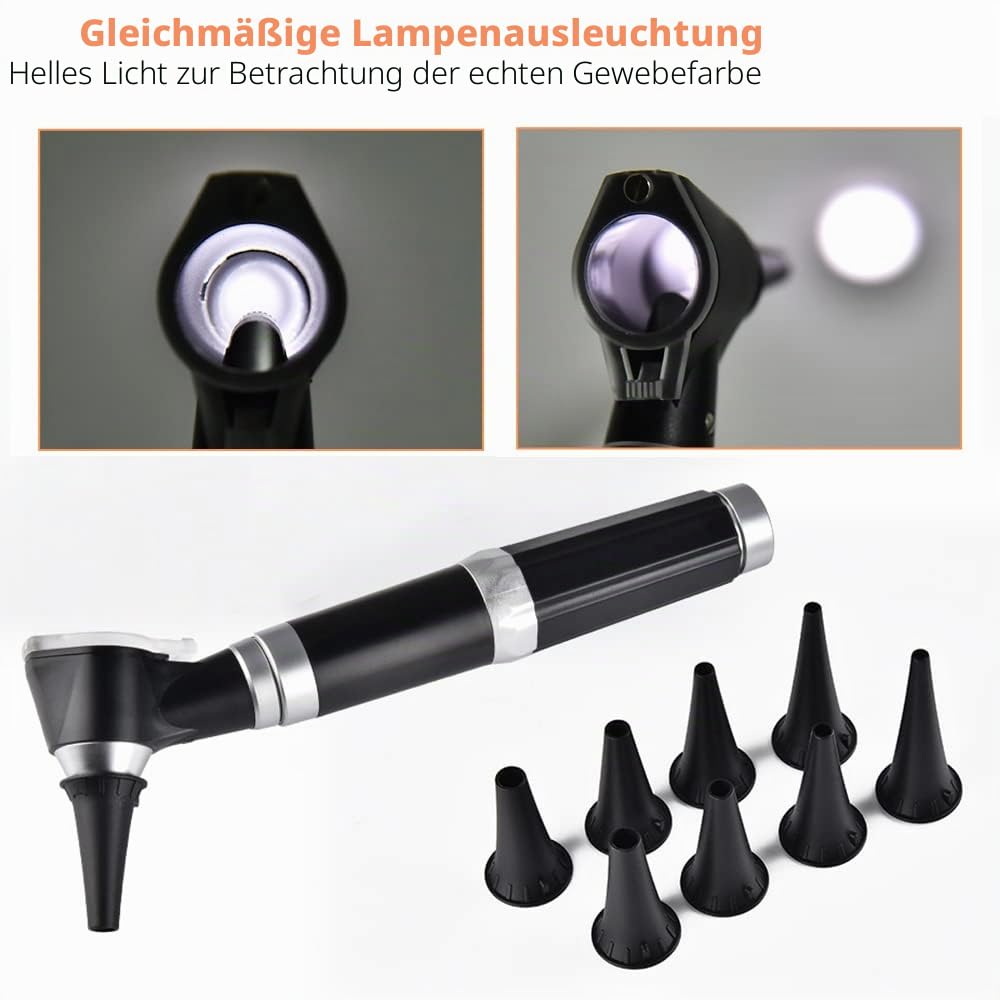ninyoon-mini-otoskop-set-ohrenspiegel-led-3-fach-mit-8-kappen image 2