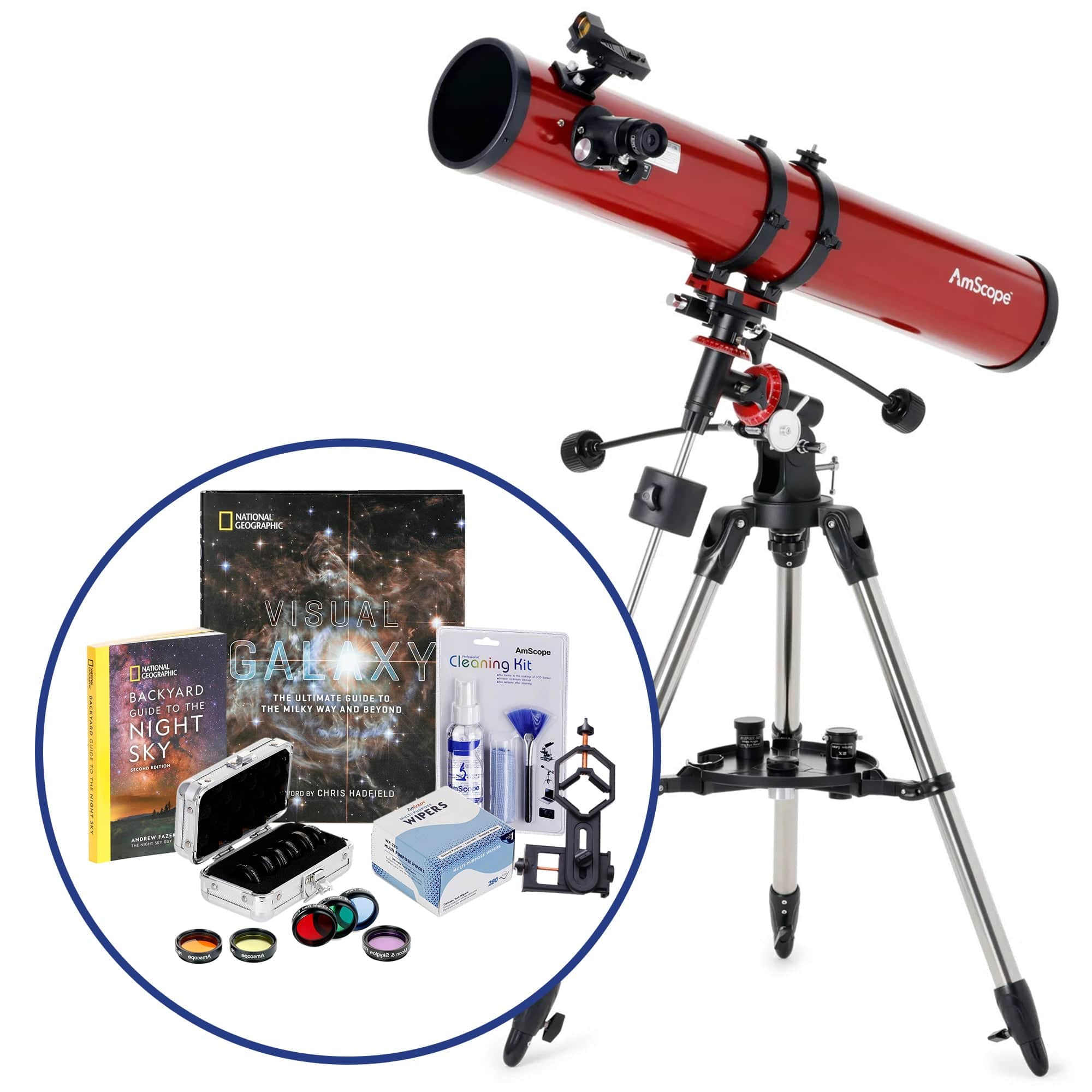 amscope-telescopes-114900-spiegelteleskop-stellar-mit-114-mm-ffnung image 1