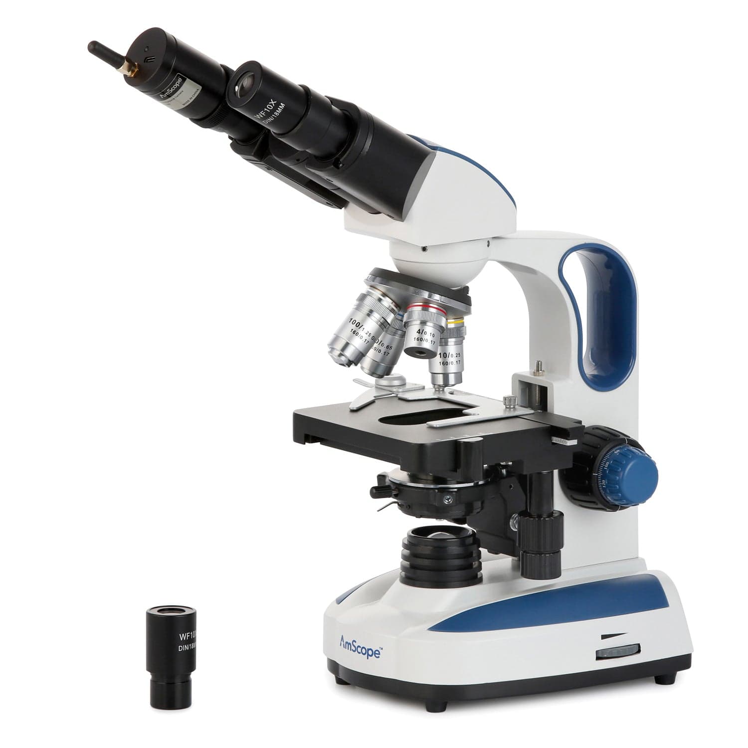 amscope-b270-lichtmikroskop-40x-1000x-wifi-kamera-set image 1