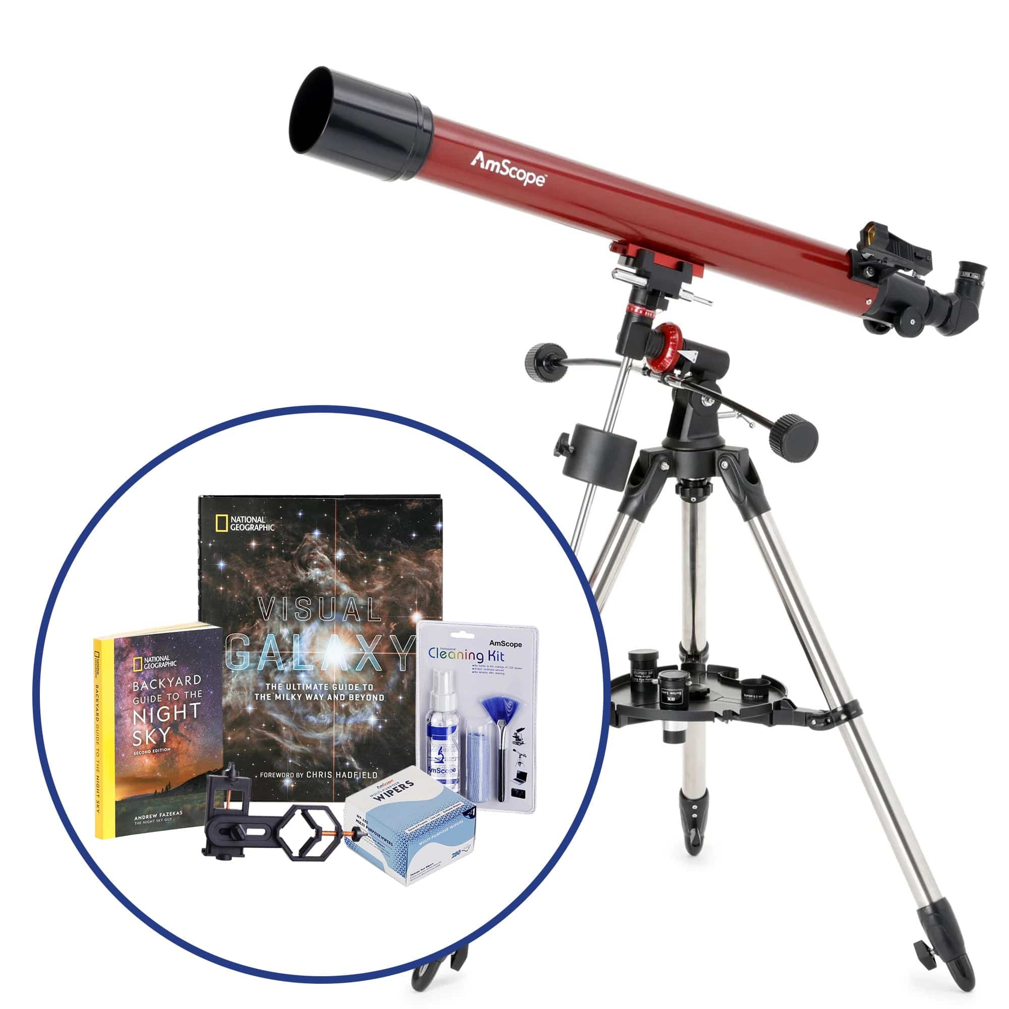 amscope-70900-teleskop-70-900-refraktor-quatorial-set image 3