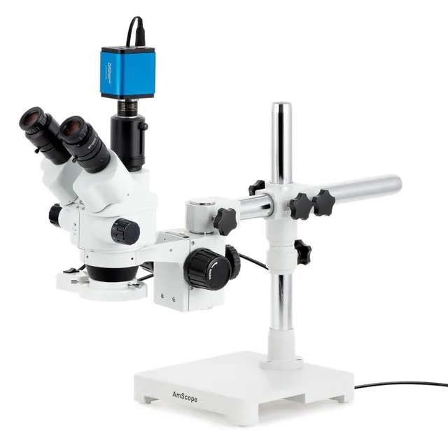 amscope-sm-3-stereomikroskop-7x-45x-hdmi-einarm-stativ image 1